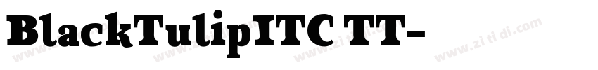 BlackTulipITC TT字体转换